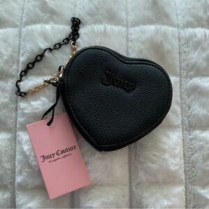 Juicy Couture Heart Shaped Coin Pouch and Wristlet NWT $13